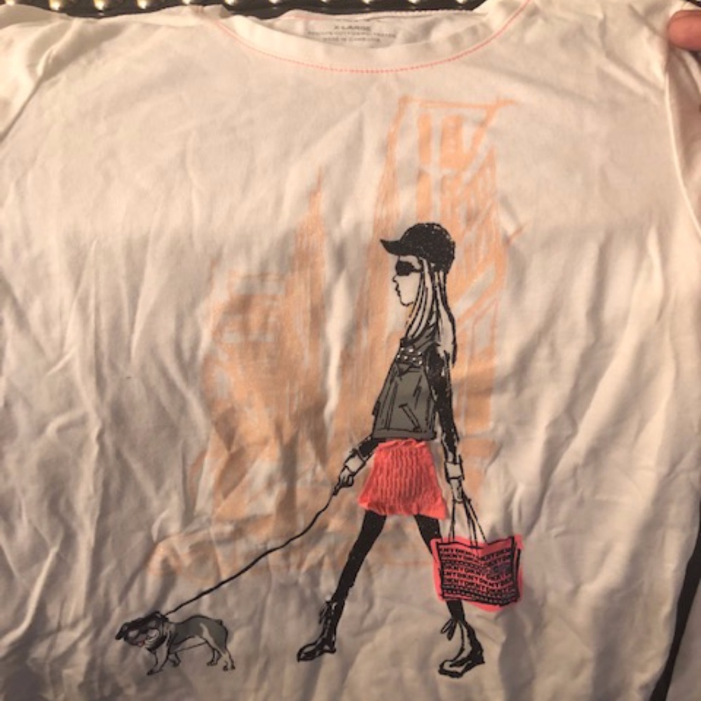 DKNY girls long sleeve t shirt